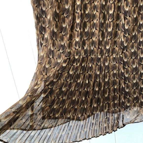 Talbots Brown Patterned Blouse - Picture 3 of 7